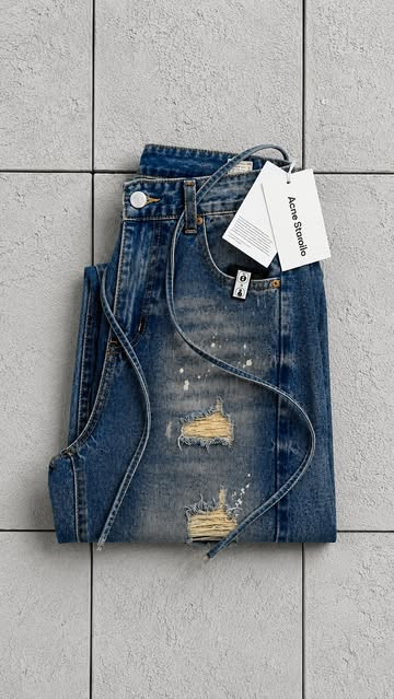 شلوار جین بگ کد ۳۶۱۲ ACNE STUDIO